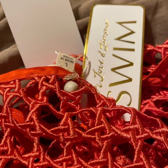 For Love And Lemons Red Swim Coverup - Picture 12 of 14